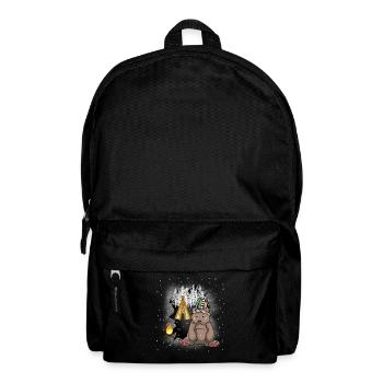 Shaman Bear Teepee Campfire Wild West Bears - Backpack - black - Front
