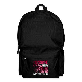 Husband And Wife Scuba Diving Partners For Life - Backpack - black - Front