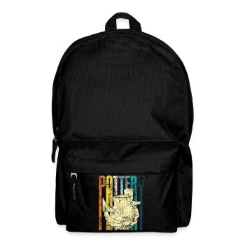 Pottery Ceramics Artist Retro - Backpack - black - Front