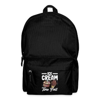 cream time for cream lovers - Backpack - black - Front