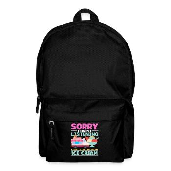 Sorry, Cream Lover Thinking Of Cream - Backpack - black - Front