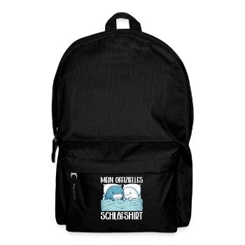 Official Sleep Shirt Whale Night Owls - Backpack - black - Front