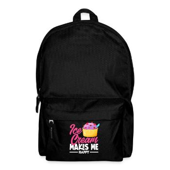 Cream Lover Cream Makes Me Happy - Backpack - black - Front