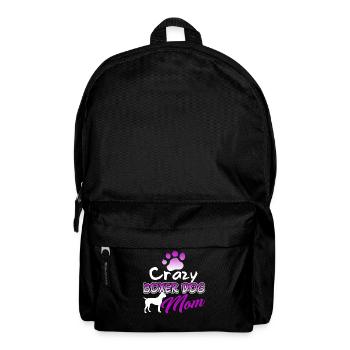 Crazy Boxer Dog Mom - Backpack - black - Front