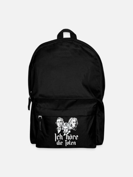 Ich höre die Toten Komponisten Klassische Musik - Rucksack - Schwarz