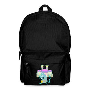 Rodent Rat Castle Middle Ages Castle Fortress Child - Backpack - black - Front