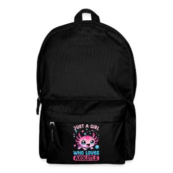 Axolotl Süßer Amphibien -Haustierliebhaber Otaku - Rucksack - Schwarz - Vorne