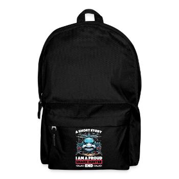 Shark Hunting A Short Story I Am A Paleontologist - Rucksack - Schwarz - Vorne