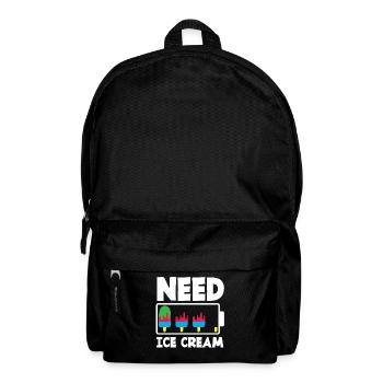 cream lovers need cream - Backpack - black - Front