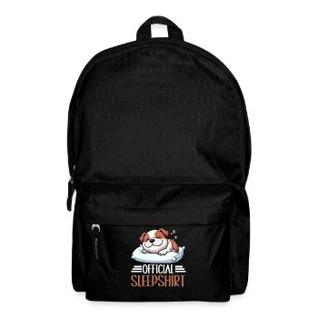 Official Sleeping House Bulldog Lover Lazy - Backpack - black - Front