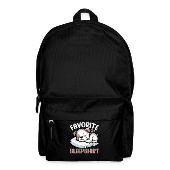 Official Sleeping House Bulldog Lover Lazy - Backpack - black - Front
