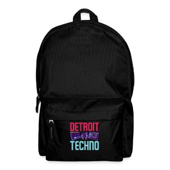 Detroit Techno Für Techno Lover - Rucksack - Schwarz - Vorne
