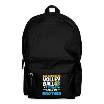 Mon frère joueur de volley-ball préféré - Sac à dos - noir - Devant