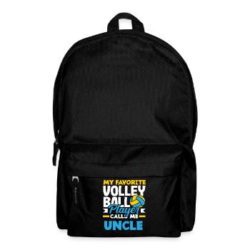 Mein Lieblings Volleyballspieler Nenn Mich Onkel - Rucksack - Schwarz - Vorne
