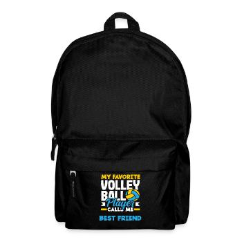 My favorite volleyball player Best friend - Backpack - black - Front