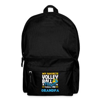 Mon joueur de volley-ball préféré m’appelle grand-père - Sac à dos - noir - Devant