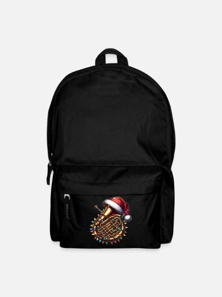 Tuba Instrument Weihnachtsmütze Xmas - Rucksack - Schwarz