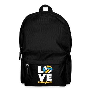 Love volleyball pure passion - Backpack - black - Front