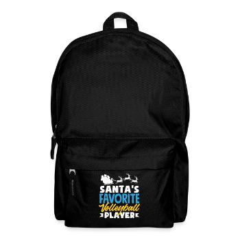 Volleyballspieler Weihnachtszeit Favorit - Rucksack - Schwarz - Vorne