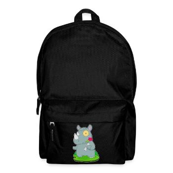 Nashorn Halloween Zombie - Rucksack - Schwarz - Vorne