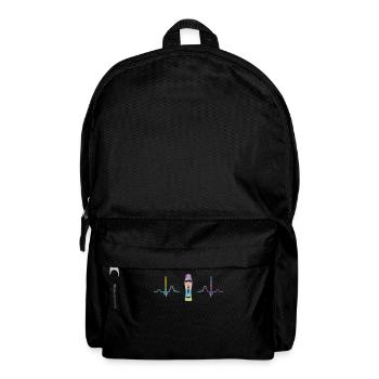 Bingo Dauber Heartbeat Ekg Bingo - Rucksack - Schwarz - Vorne
