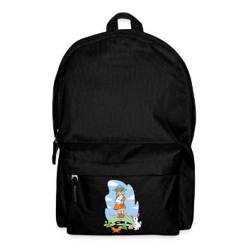 Joyeux lapin de Pâques Fille Lapin de Pâques - Sac à dos - noir - Devant