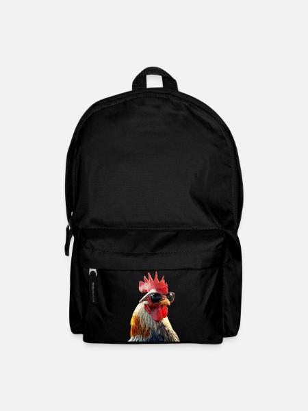 Hahn Chicken Daddy Hühnerstall Dad Landwirt Hühner - Rucksack - Schwarz