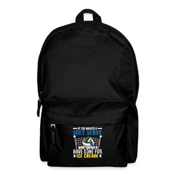 Volleyball Fans Saying Cream - Backpack - black - Front