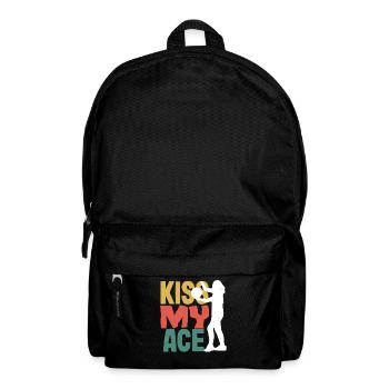 Kiss My Ace Volleyball Humour - Sac à dos - noir - Devant