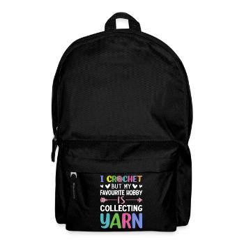 Crochet Knitting Yarn Lover Crochet Hobby Gathering - Backpack - black - Front