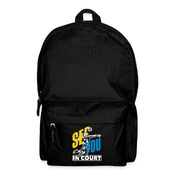 Volleyball you see each other on the court - Backpack - black - Front