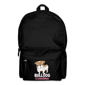 Bulldogge Großmutter Bulldoggenliebhaberin - Rucksack - Schwarz - Vorne