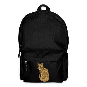Bengal Cat Geometric - Backpack - black - Front