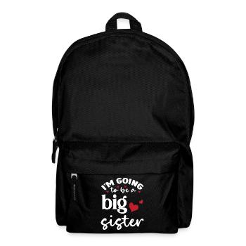 Going to be big sister big sister baby birth - Backpack - black - Front