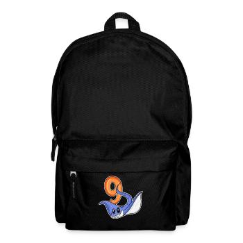 9. Geburtstag Motiv Stachelrochen - 9 Jahre - Rucksack - Schwarz - Vorne