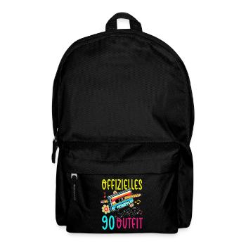 Kassetten Player Mixtape Musik 80er Vintage - Rucksack - Schwarz - Vorne