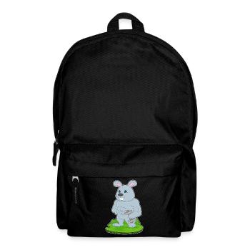 Hase Bodybuilder Hantel Bodybuilding - Rucksack - Schwarz - Vorne
