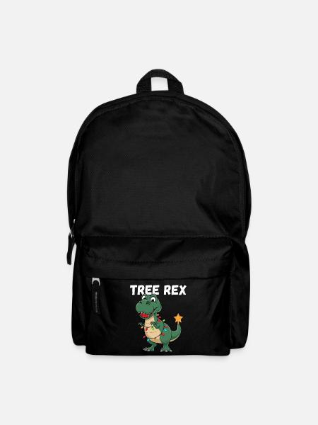 Weihnachten Dinosaurier Tree Rex Kinder Lustig - Rucksack - Schwarz