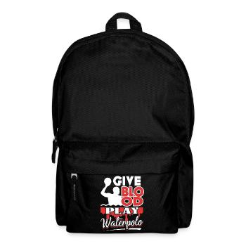 Give Blood Play Water Polo - Backpack - black - Front