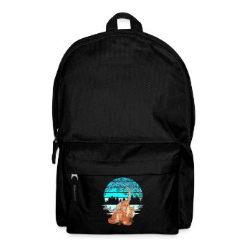 Fuchs Füchse Natur Naturliebhaber Kinder Kind - Rucksack - Schwarz - Vorne