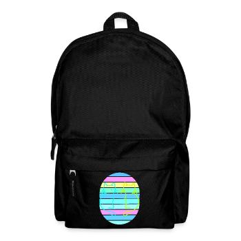 Retro Katzen Katze Vintage 80er 90er - Rucksack - Schwarz - Vorne