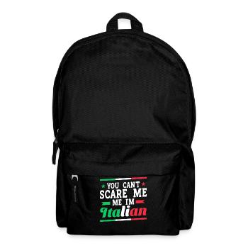 Italian Italy Funny Saying Gift Idea - Backpack - black - Front