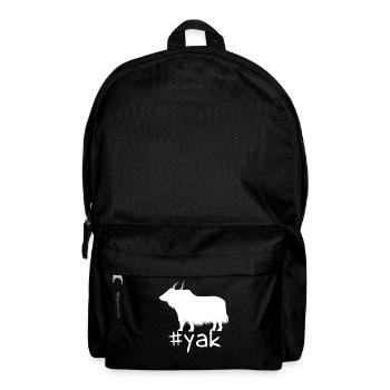 Funny Yak Hashtag - Backpack - black - Front