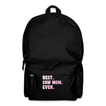 Beste Kuh-Mutter aller Zeiten Rinderfärse - Rucksack - Schwarz - Vorne