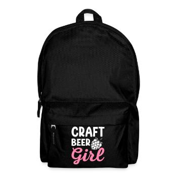 Craft Beer Girl Funny Home Brewery Hop Brewer - Backpack - black - Front