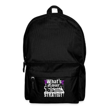 Funny Chess What's Your Strategy - Backpack - black - Front