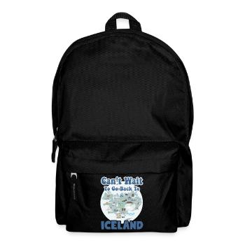 Can't Wait To Go Back To Iceland - Backpack - black - Front