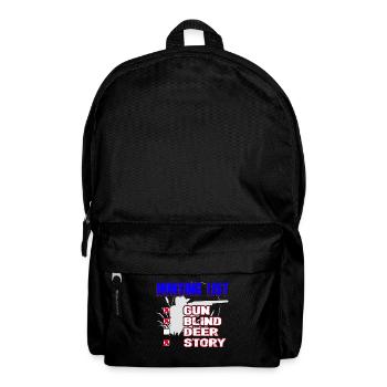 Hunting List Gun Blind Deer Story - Backpack - black - Front