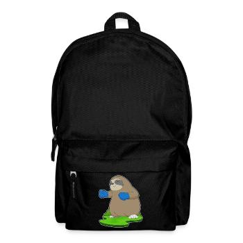 Faultier Boxer Boxhandschuhe Boxen - Rucksack - Schwarz - Vorne