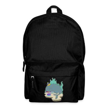 Gâteau d’anniversaire baleine - Sac à dos - noir - Devant